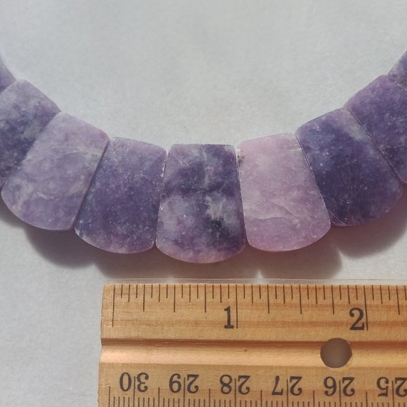 Jay King DTR mine finds  Lepidolite Faceted Purple Stones Necklace 925 Sterling - Picture 4 of 8